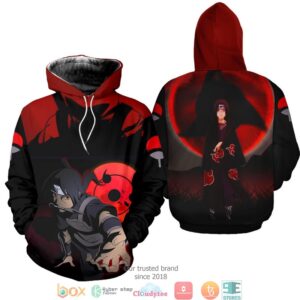 Itachi Sharingan Eyes Akt Anime 3D Shirt Hoodie