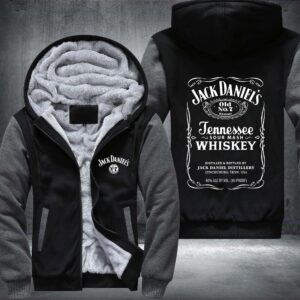 Jack DanielS No7 Whiskey Fleece Hoodie Jacket
