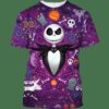 Jack Skellington Halloween Purple 3D Shirt Hoodie