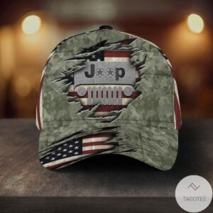 Jeep Camo Flag Cap