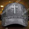 Jesus Is My Savior Silver Metal All Over Printed Classic Cap