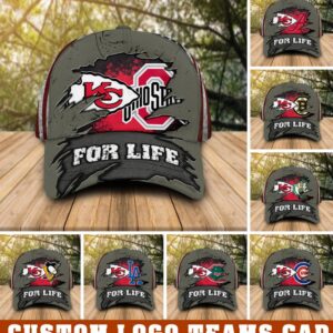 Kansas City Chiefs And Custom Logo Sport Teams For Life Cap