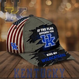 Kentucky Wildcat If The Flag Offends You Kiss My Wildcatsass Cap