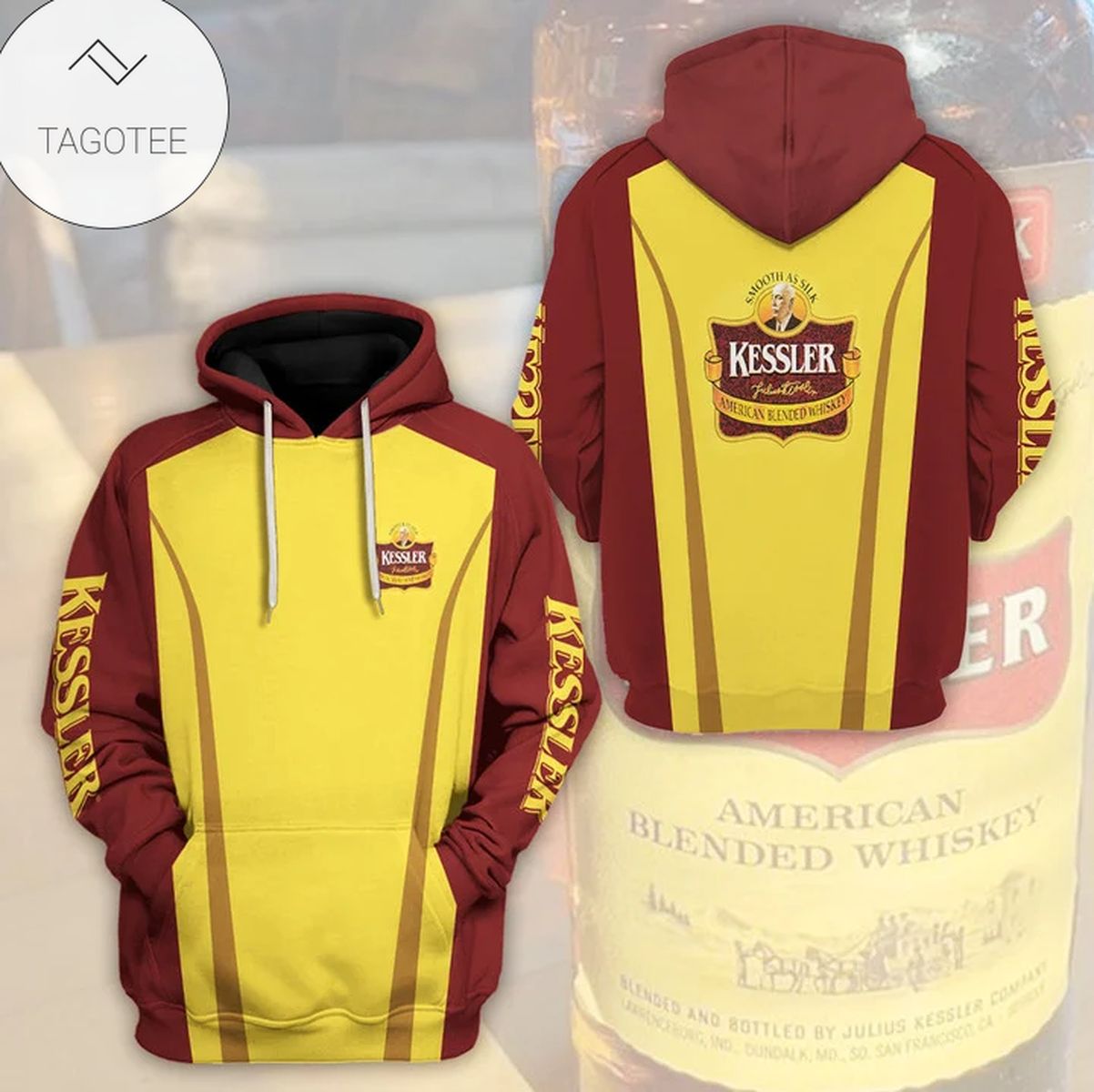 Kessler American Blended Whiskey Smooth As Silk Logo Hoodie Kessler American Blended Whiskey Smooth As Silk Logo Hoodie