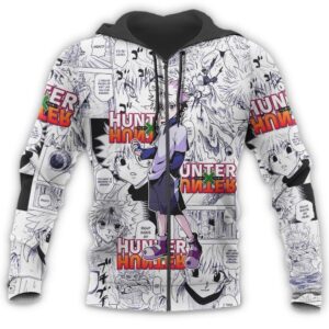 Killua Hunter X Hunter Hxh Anime Manga 3D Hoodie Shirt