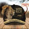 Kings Are Born In July Custom Name Cap