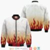 Kyojuro Cape Unisex Demon Slayer Anime 3D Bomber Jacket