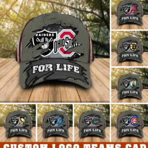 Las Vegas Raiders And Custom Logo Sport Teams For Life Cap