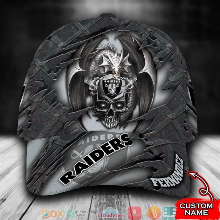 Las-Vegas-Raiders-Dragon-Nfl-Custom-Name-Cap-1