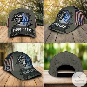 Las Vegas Raiders Los Angeles Dodgers For Life Cap