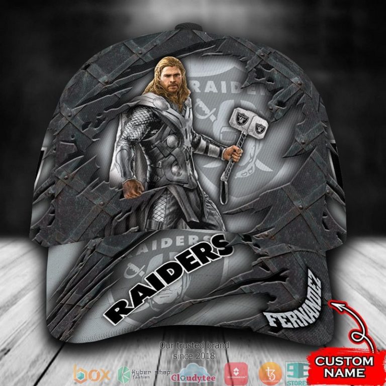 Las-Vegas-Raiders-Thor-Nfl-Custom-Name-Cap-1