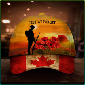 Lest We Forget Canadian Flag Cap