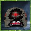 Lest We Forget Uk Poppy Flag Patriotic Honoring Remembrance Day Cap