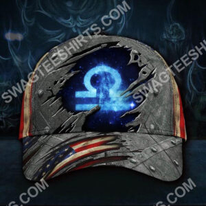 Libra Zodiac America Flag All Over Printed Classic Cap