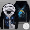 Los Angeles Chargers Lava Skull Zipper Fleece Hoodie