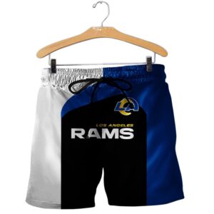 Los Angeles Rams Black Blue White 3D Shirt Hoodie