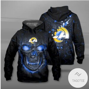 Los Angeles Rams Lava Skull Hoodie