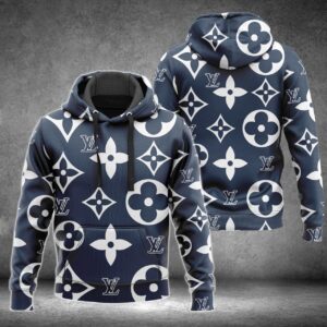 Louis Vuitton Blue Pattern Hoodie Sweatpant Limited Edition