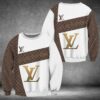 Louis Vuitton Brown Pattern White 3D Shirt Hoodie
