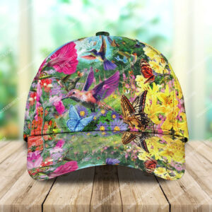 Love Hummingbirds Colorful All Over Printed Classic Cap