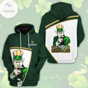 Make St PatrickS Day Great Again Guinness Beers Hoodie