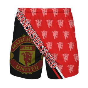 Manchester United Logo Black Red 3D Shirt Hoodie