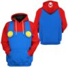 Mario 3D Hoodie Zip Hoodie