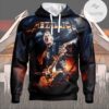 Metallic Metal Rock Band Hoodie
