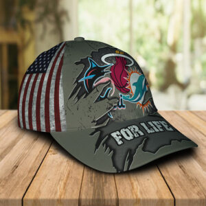 Miami Dolphins Miami Marlins Miami Heat For Life Cap 1