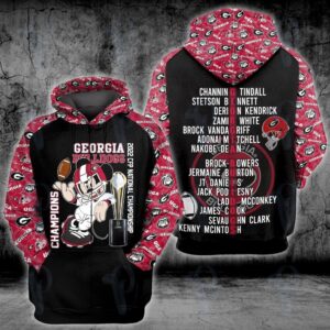 Mickey Mouse 2022 Cfp National Championship Georgia Bulldogs 3D Shirt Hoodie