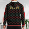 Mickey Mouse Gucci Black Red Pattern 3D Hoodie