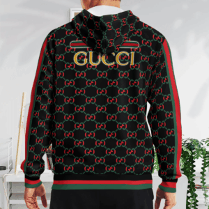 Mickey Mouse Gucci Black Red Pattern 3D Hoodie
