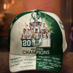 Milwaukee Bucks 2021 Nba Final Champions Signs Cap Hat