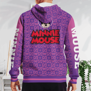 Minnie Mouse Gucci Purple Pattern 3D Hoodie