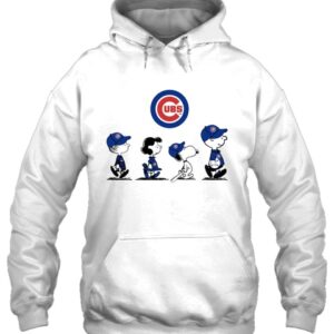 Mlb Chicago Cubs The Peanut Character Snoopy Blue 2D Shirt Hoodie