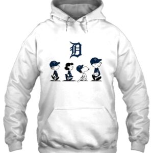 Mlb Detroit Tigers The Peanut Character Snoopy Navy 2D Shirt Hoodie