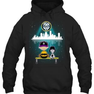 Mlb Tampa Bay Rays Snoopy And Charlie Brown City Night 2D Shirt Hoodie