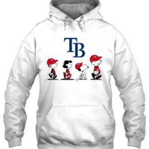 Mlb Tampa Bay Rays The Peanut Character Snoopy Red 2D Shirt Hoodie