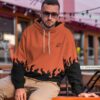 Naruto Light Pink 3D Hoodie Zip Hoodie