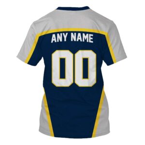 Nashville Predators Personalized Navy 3D Hoodie Shirt