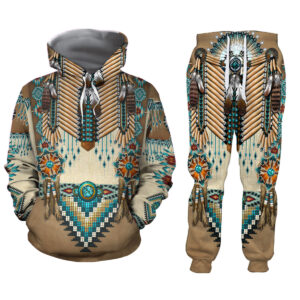 Native 3D Hoodie And Sweatpants Set