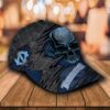 Ncaa North Carolina Tar Heels Skull Custom Name Hat Cap