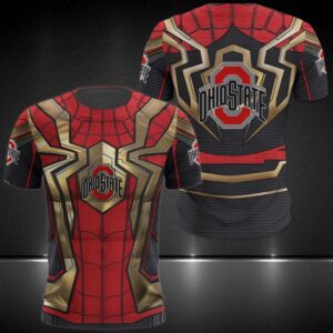 Ncaa Ohio State Buckeyes Spider Man 3D Shirt Hoodie