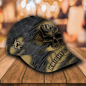 Ncaa Ucf Knights Skull Custom Name Hat Cap