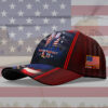 Never Forget September 11Th American Flag Custom Name Cap
