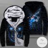 New England Patriots Lava Skull Zipper Fleece Hoodie