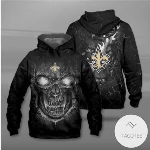 New Orleans Saints Lava Skull Hoodie