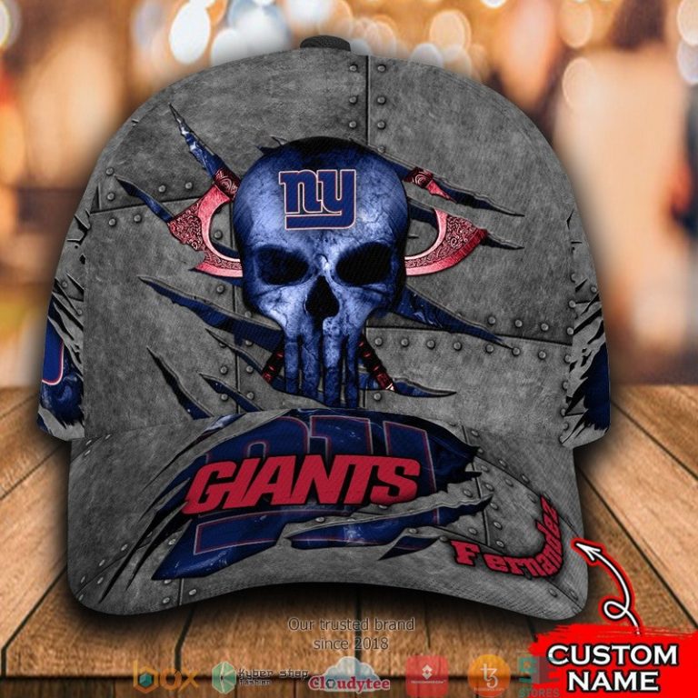New-York-Giants-Skull-Nfl-Custom-Name-Cap-1