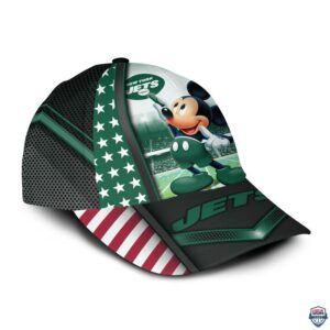 New York Jets Nfl Mickey Mouse 3D Cap