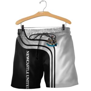 Newcastle United Black White 3D Shirt Hoodie